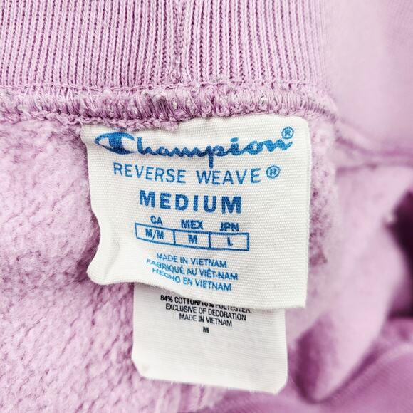 Champion Reverse Weave Lavender Light Purple Jogger Sweatpants Women's Size M - Picture 5 of 7